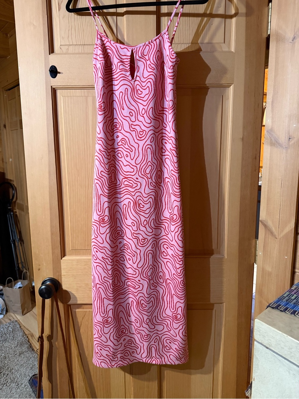 Zara jacquard Patterned Slip Midi Skirt